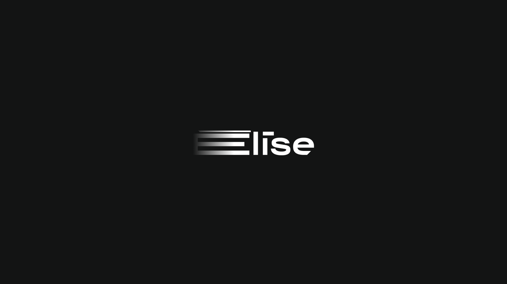 Brand logo for Elise on the black-color background