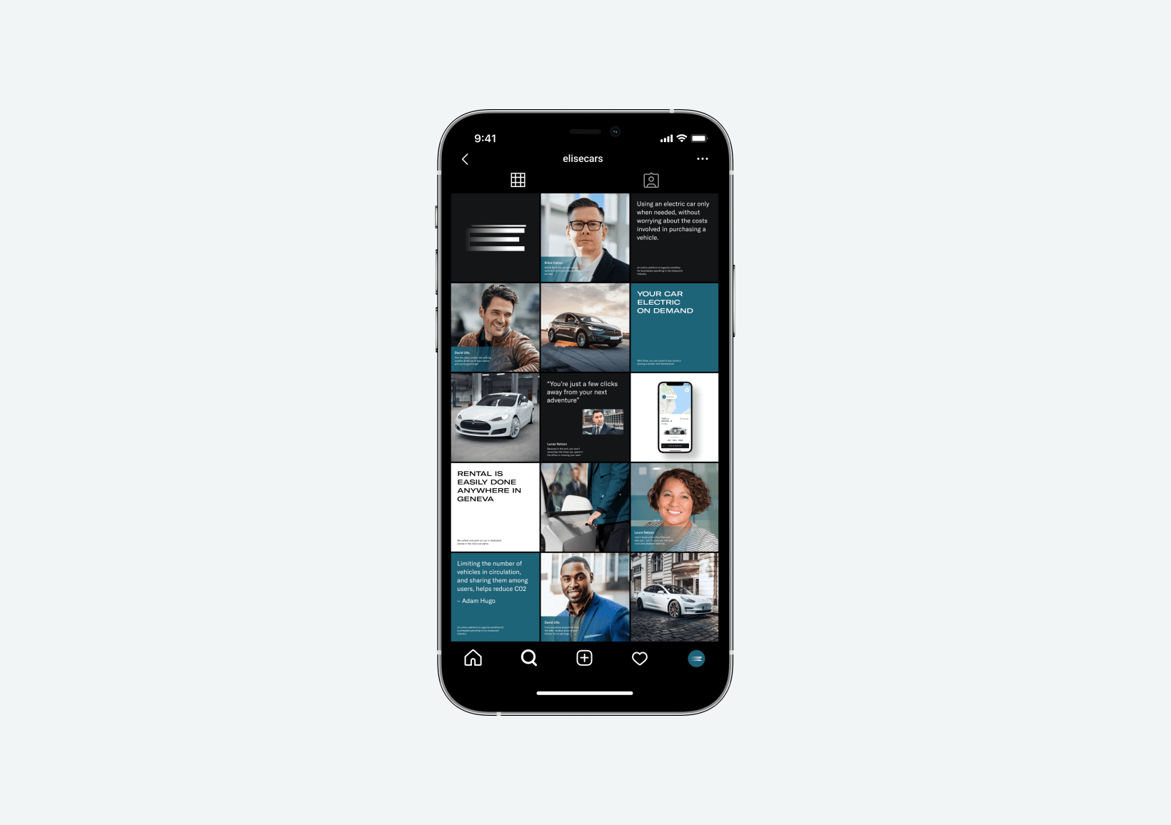 Visual illustrations for Elise for Instagram grid