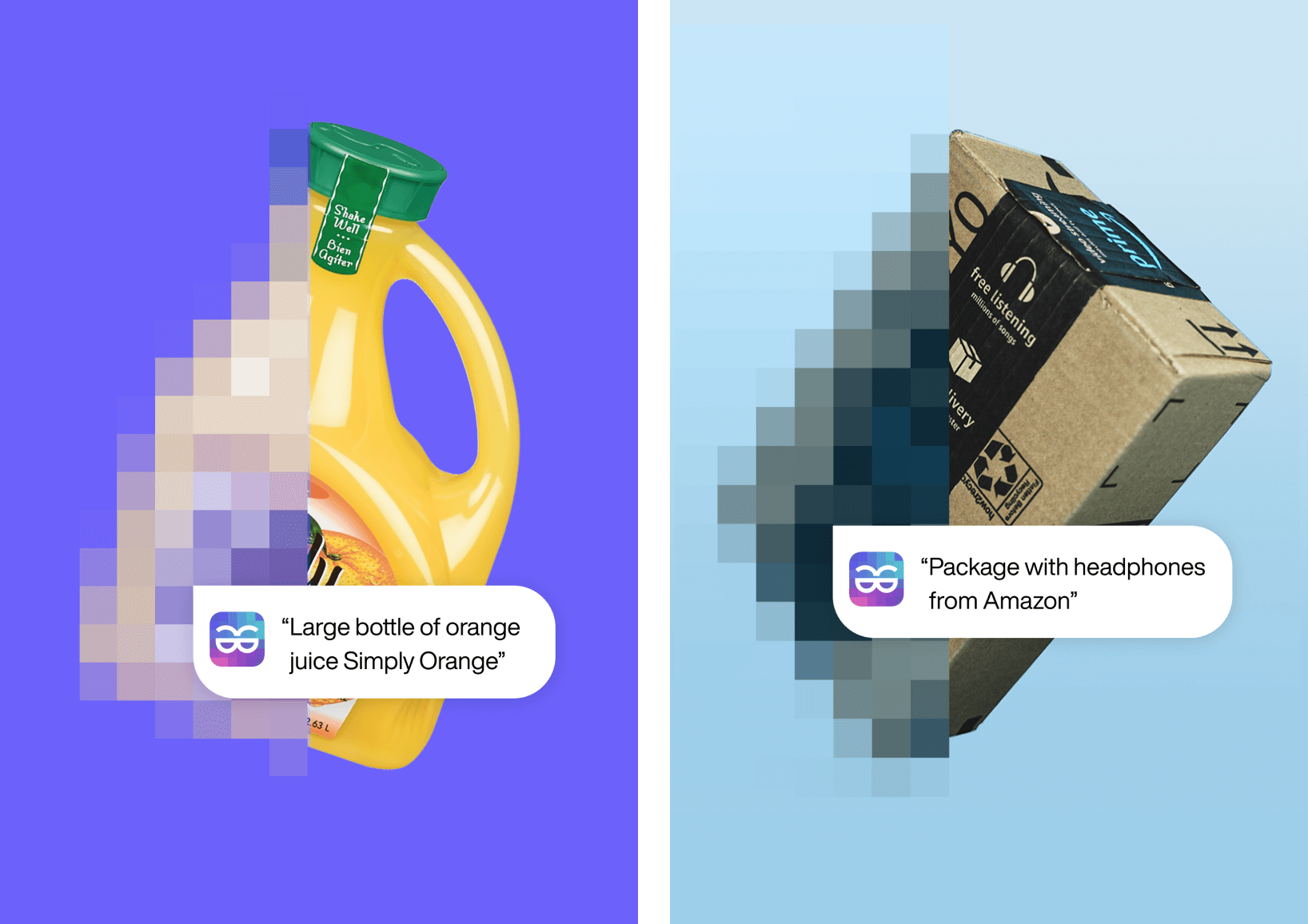 Items explored by TapTapSee app