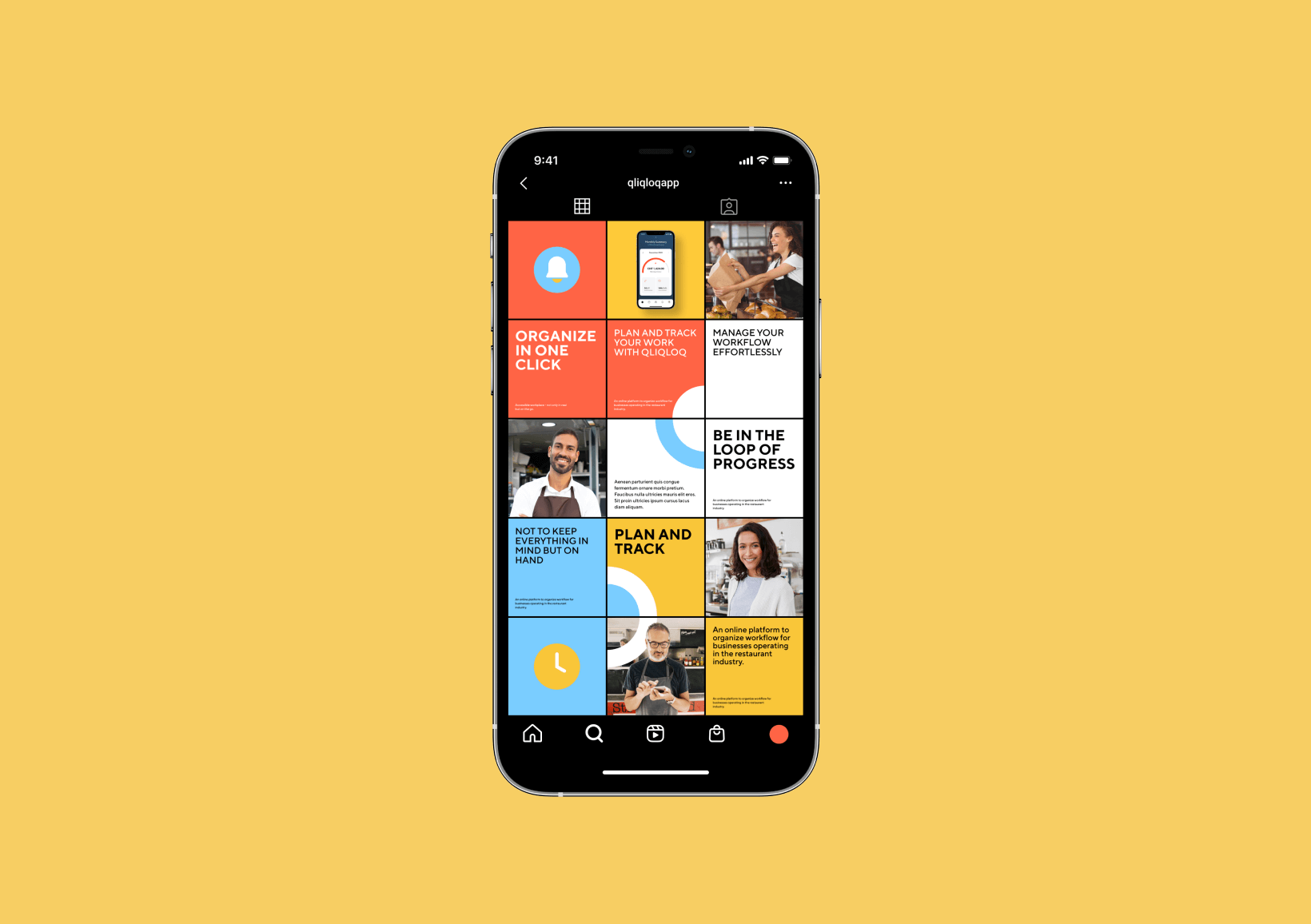 Qliqloq visuals for Instagram