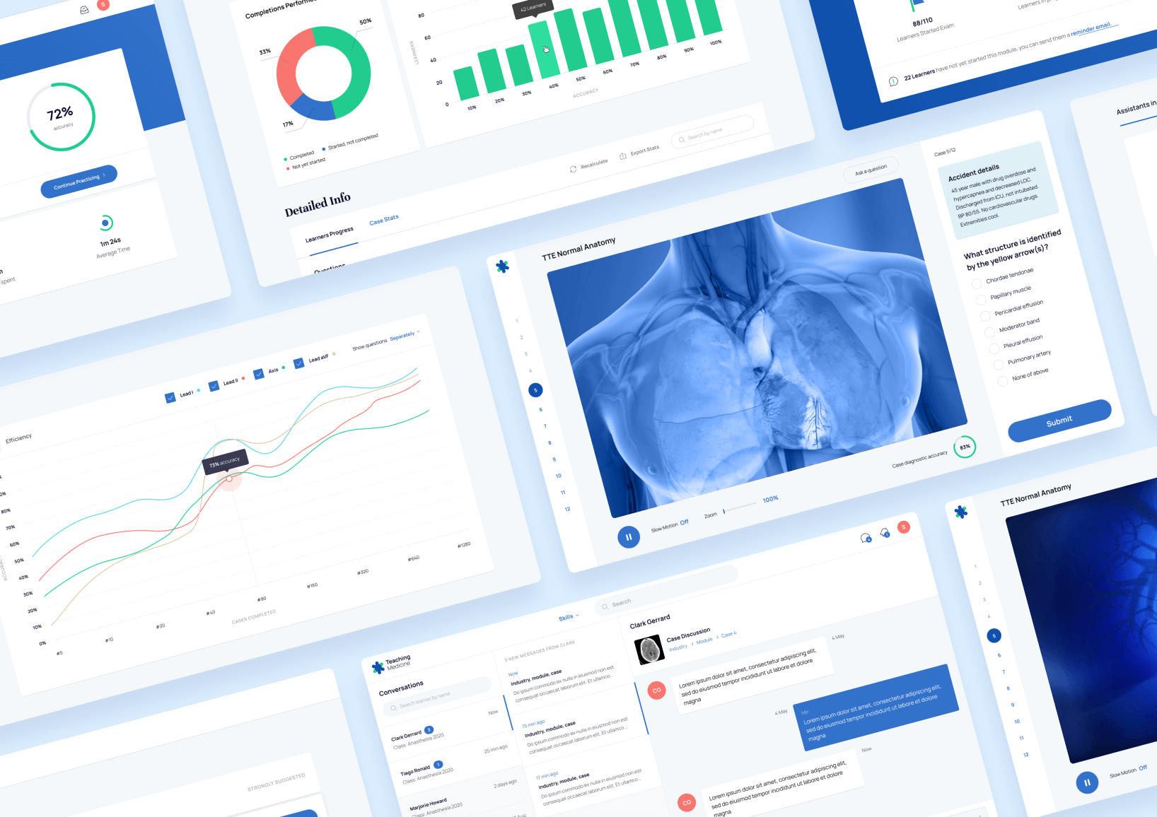 TM web app screenshots