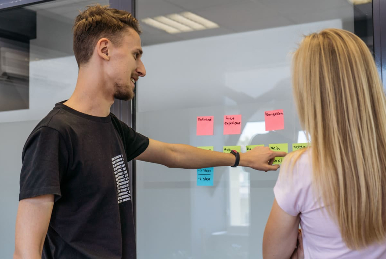 Product team working on the proof of concept