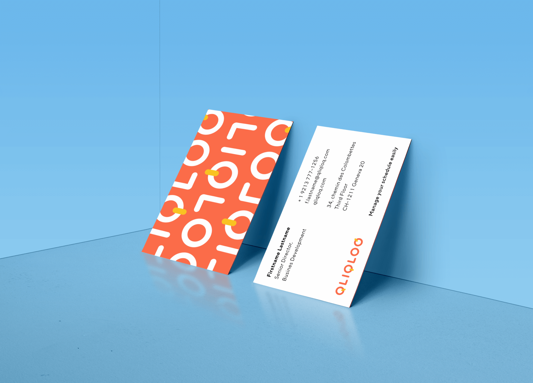 Qliqloq business cards design